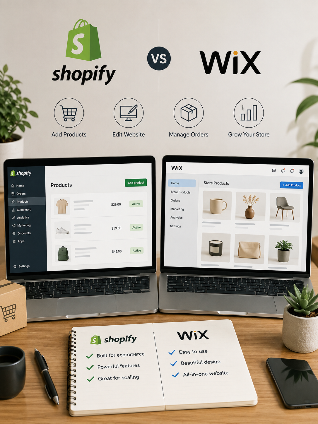 Shopify vs Wix for a Small Online Store: Which One Is Easier to Live With?